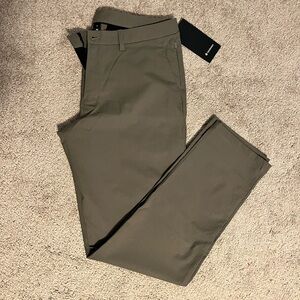 Lululemon ABC Classic-Fit Trouser Nomad Green 34x34 NWT